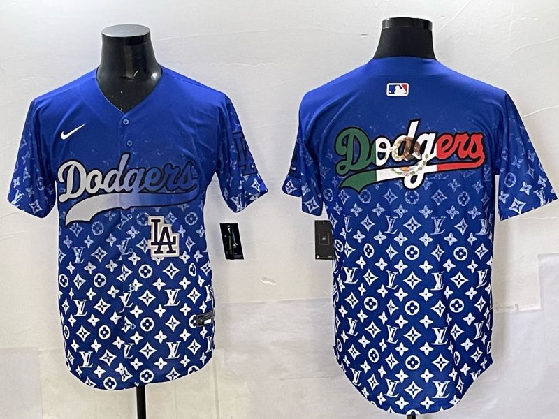 Men Los Angeles Dodgers Blank Blue Nike 2025 MLB jersey 06->los angeles dodgers->MLB Jersey